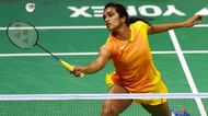 PV Sindhu in action